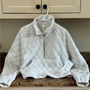Lululemon Athletica Light Gray Quilted Jacket